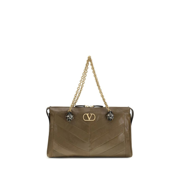 Valentino Garavani Bicolor Napa Leather / Calf Bos Taurus Shoulder Bag