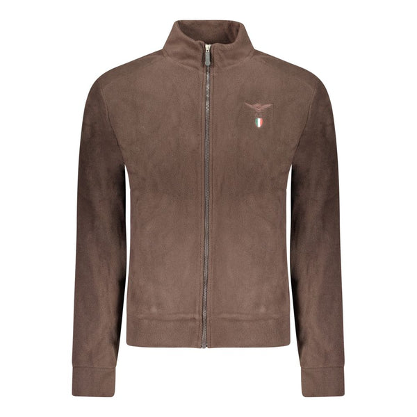 Accademia Militare Brown Polyester Men's Sweatshirt