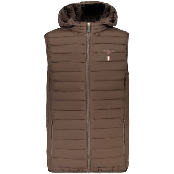 Accademia Militare Marrone Polyester Men's Jacket