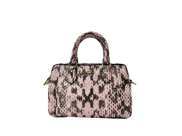 COACH Coach Mini Rowan Snake Skin Crossbody Bag