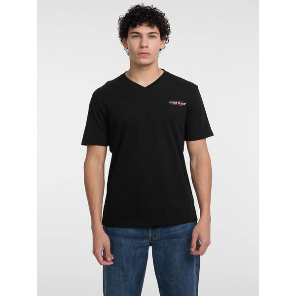 Guess Jeans Black Cotton T-Shirt