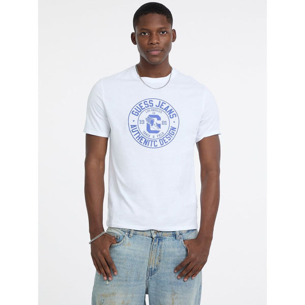 Guess Jeans White Cotton T-Shirt