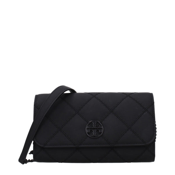 Tory Burch Black Leather Clutch Bag
