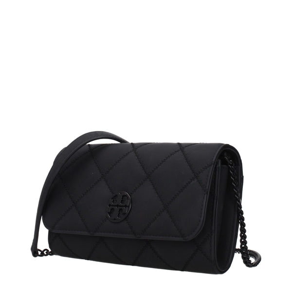 Tory Burch Black Leather Clutch Bag