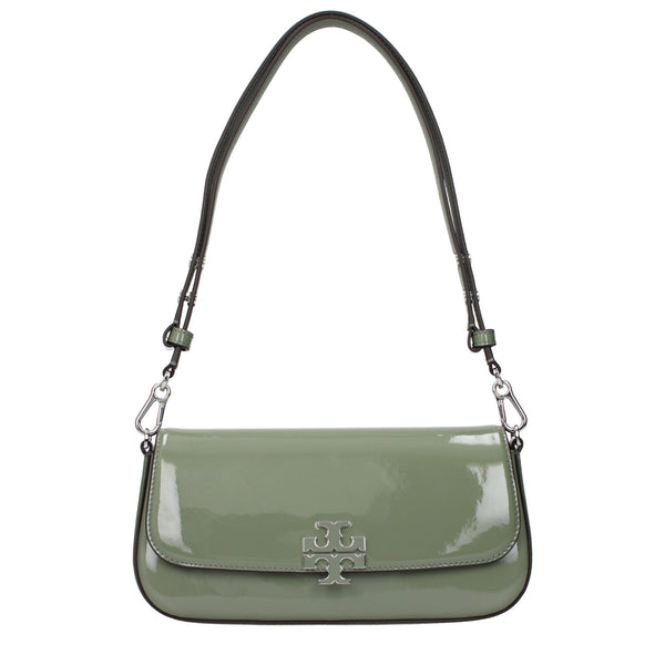 Tory Burch Green Leather Shoulder Bag