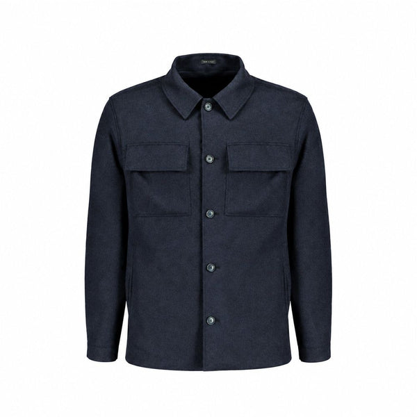 Autore Blue Cashmere Full-Length Jacket