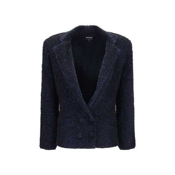Giorgio Armani Blue Polyamide Blazer