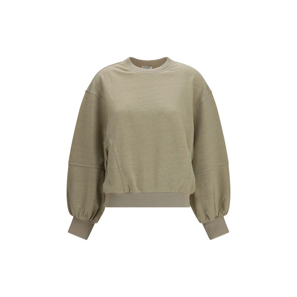 Brunello Cucinelli Beige Cotton Sweatshirt
