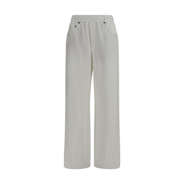 Brunello Cucinelli White Cotton Athletic Pants