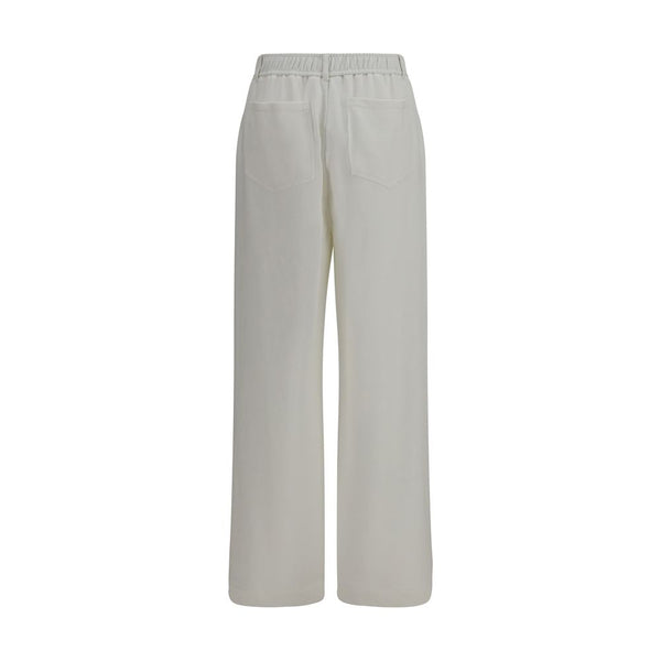 Brunello Cucinelli White Cotton Athletic Pants
