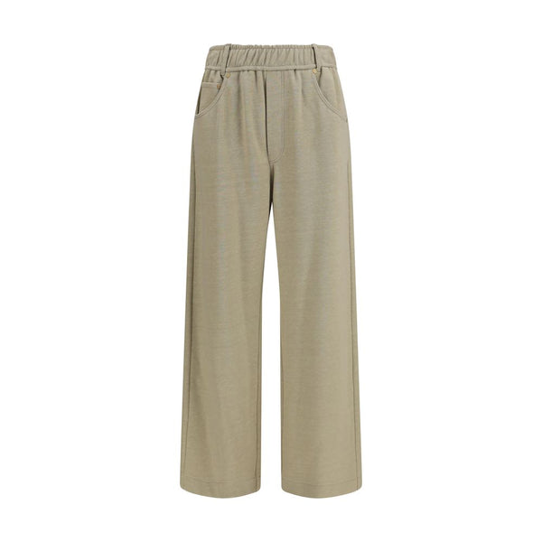 Brunello Cucinelli Beige Cotton Casual Pants