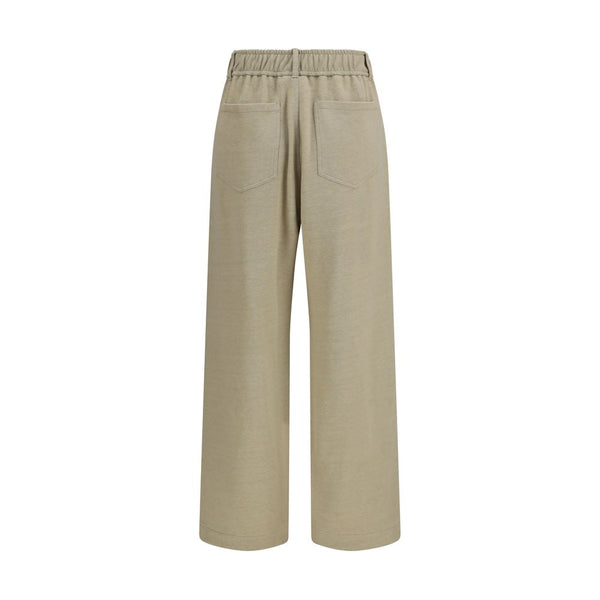 Brunello Cucinelli Beige Cotton Casual Pants