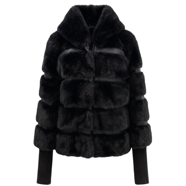 Baldinini Trend Black Polyester Women Jacket