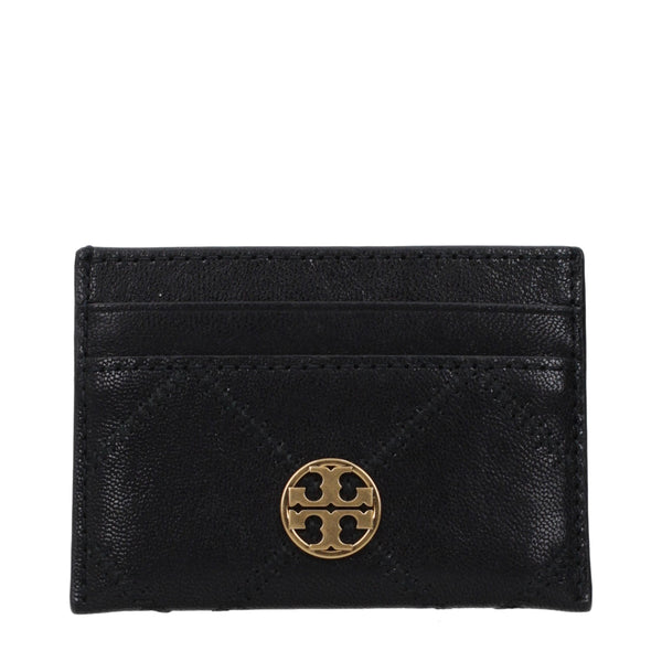 Tory Burch Black Leather Cardholder