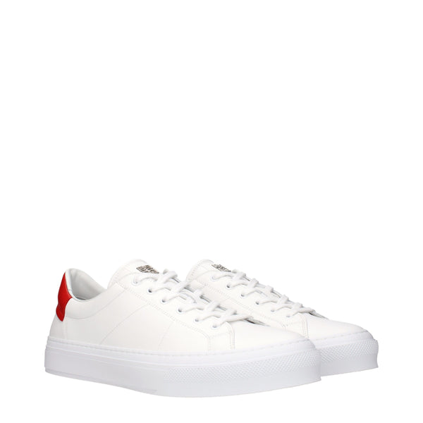 Givenchy White Leather Low Top Sneakers