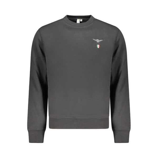 Accademia Militare Black Cotton Men's Sweatshirt