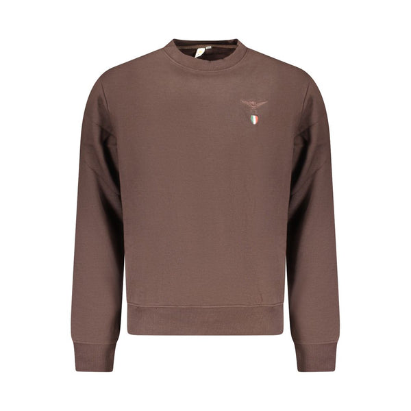 Accademia Militare Brown Cotton Men's Sweatshirt