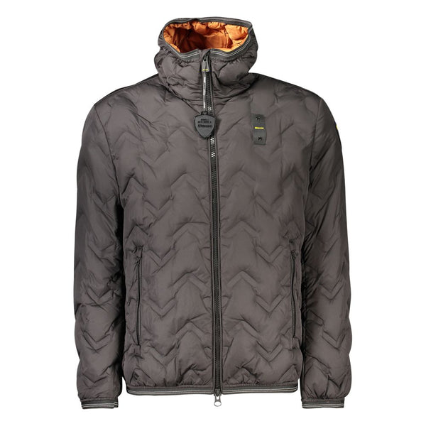 Blauer Black Polyester Men's Jacket