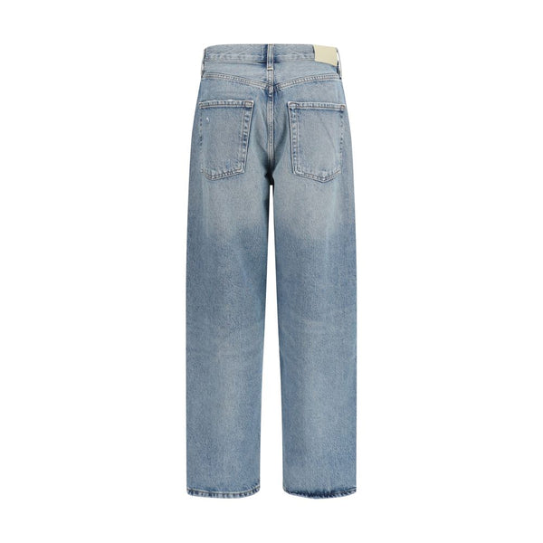 Citizens of Humanity Blue Organic Cotton Straight-Leg Jeans
