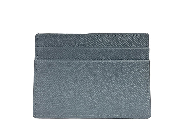 Burberry Sandon Business Small Grey Grained Leather Card Case Wallet