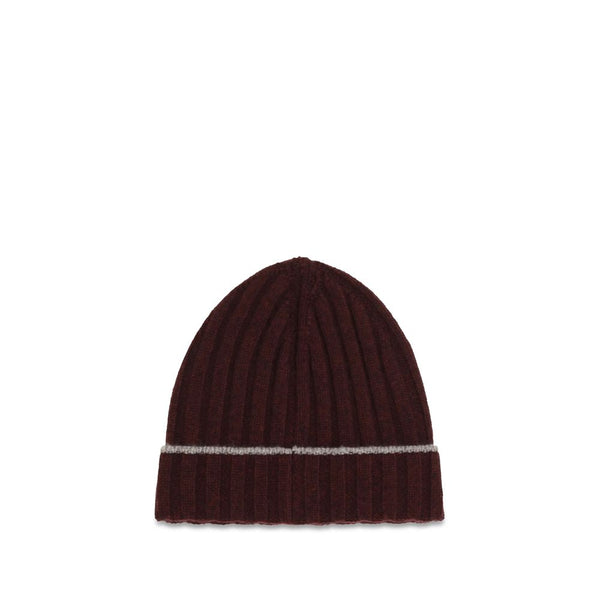 Brunello Cucinelli Bordeaux Cashmere Beanie