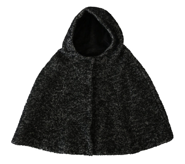 Dolce & Gabbana Gray Tweet Wool Kaftan Jacket Coat Top