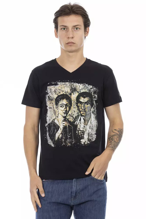 Trussardi Action Black Cotton Men's T-Shirt