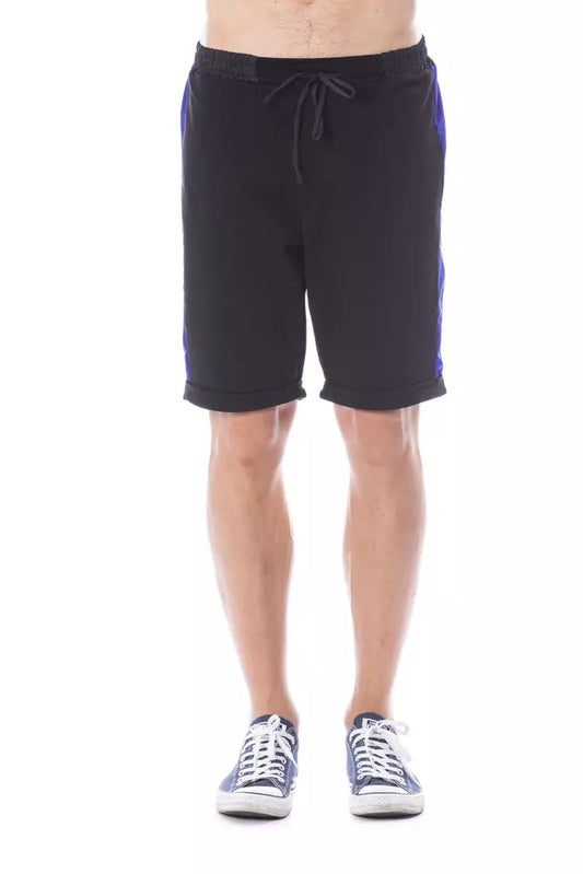 Black Cotton Men Short