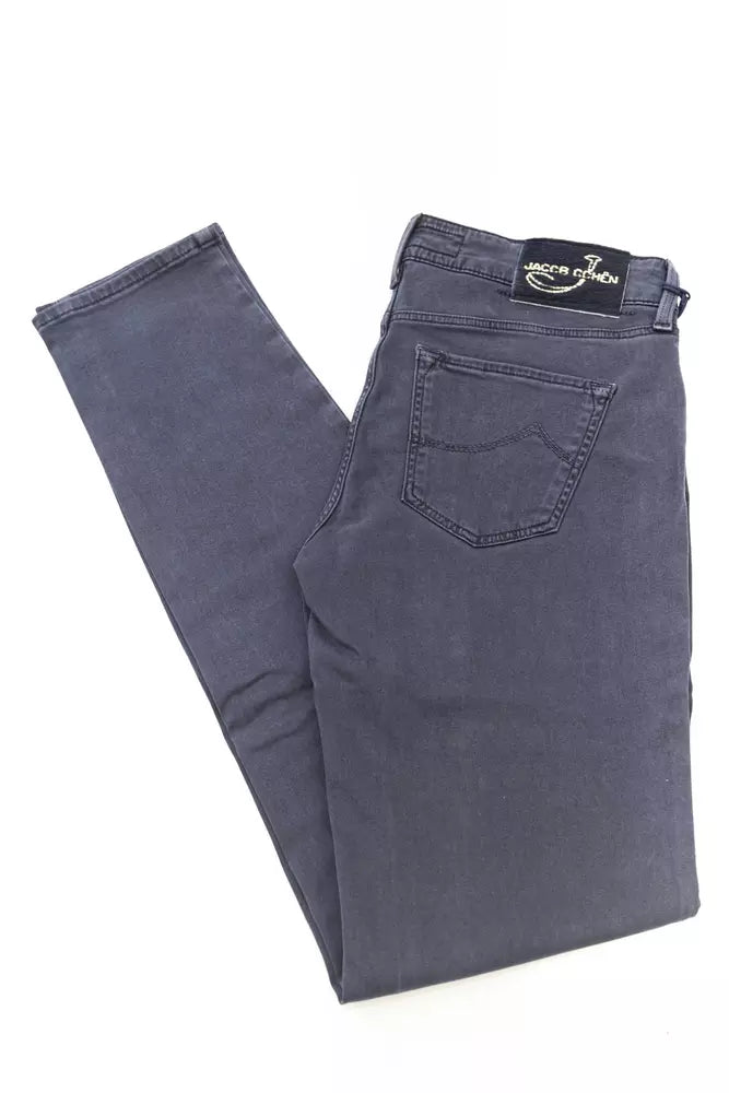 Blue Cotton Women Jeans