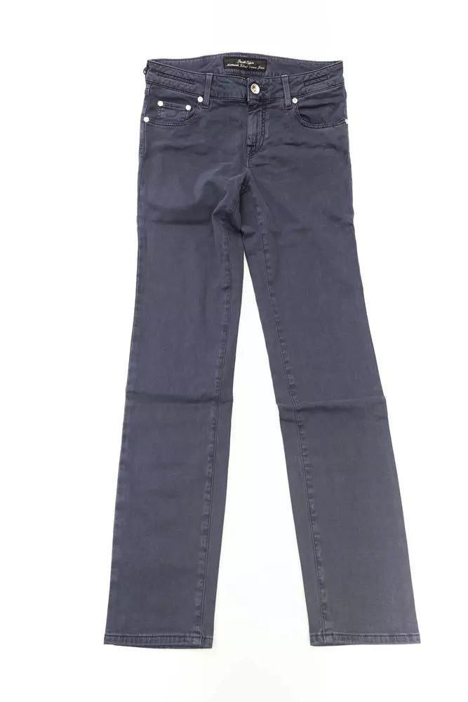 Blue Cotton Women Jeans
