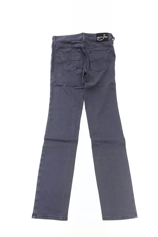 Blue Cotton Women Jeans