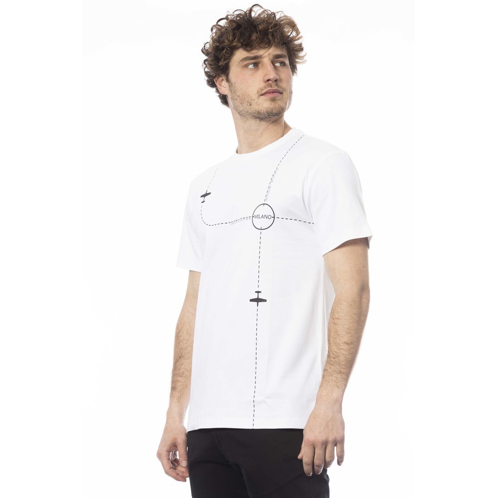 White Cotton Men's T-Shirt
