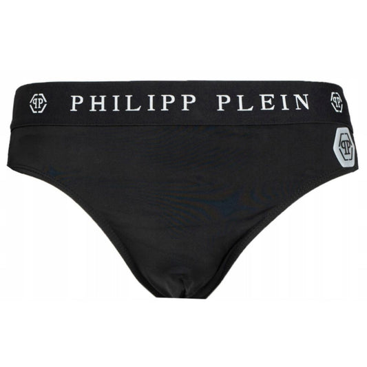 Black Polyamide Men Swim Briefs