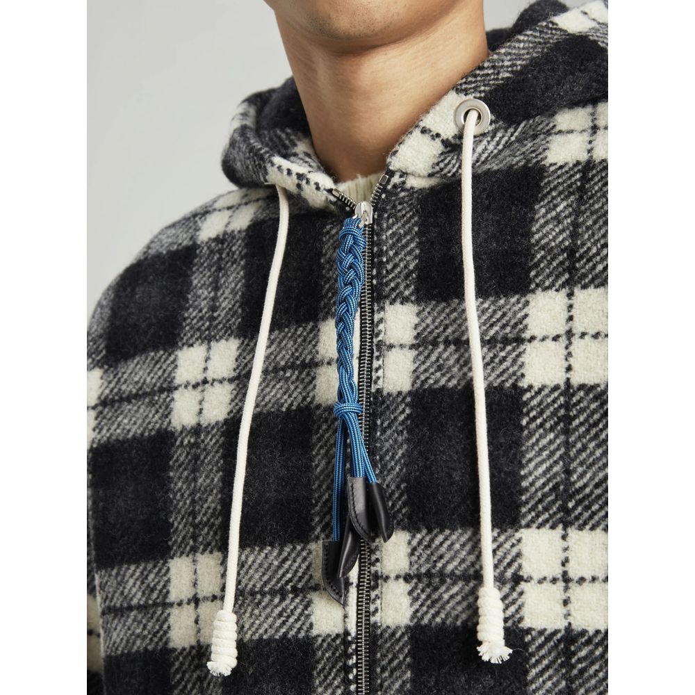 Palm Angels Black Cashmere Men Sweater Jacket