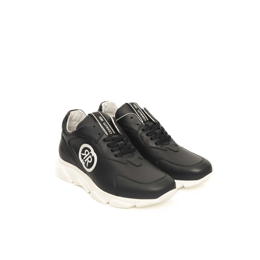Blue Cowhide Men Sneaker