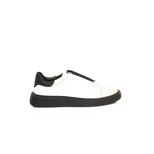 White Calfskin Men Sneaker