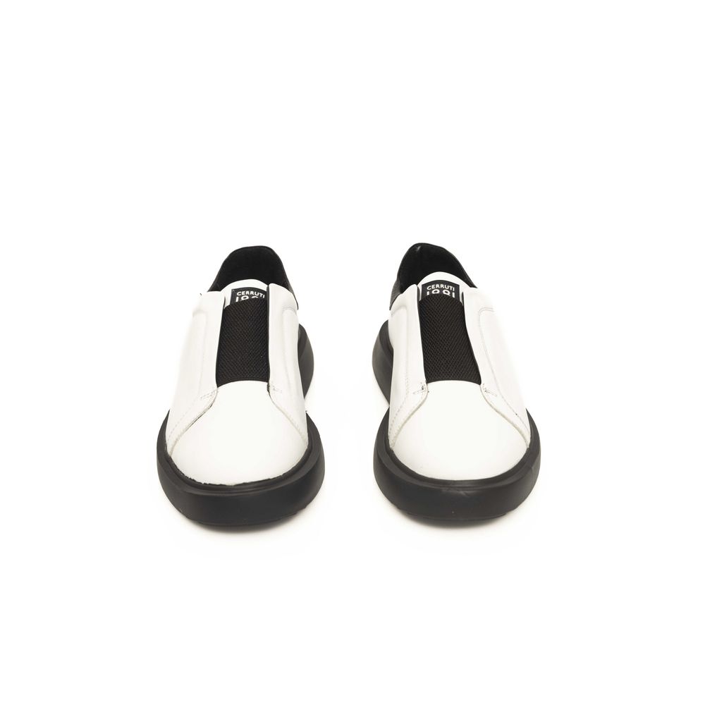 White Calfskin Men Sneaker