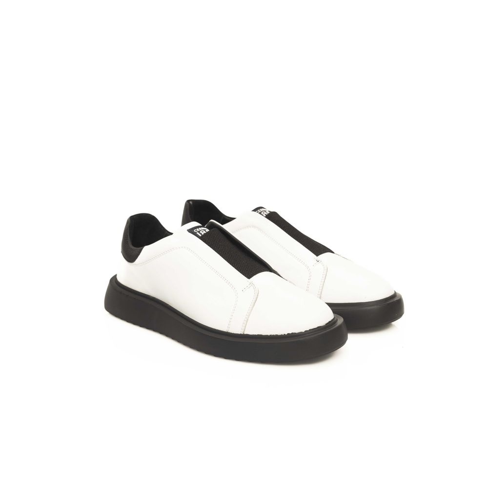 White Calfskin Men Sneaker
