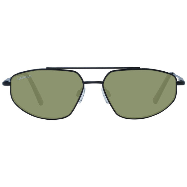 Serengeti Black Metal Sunglasses