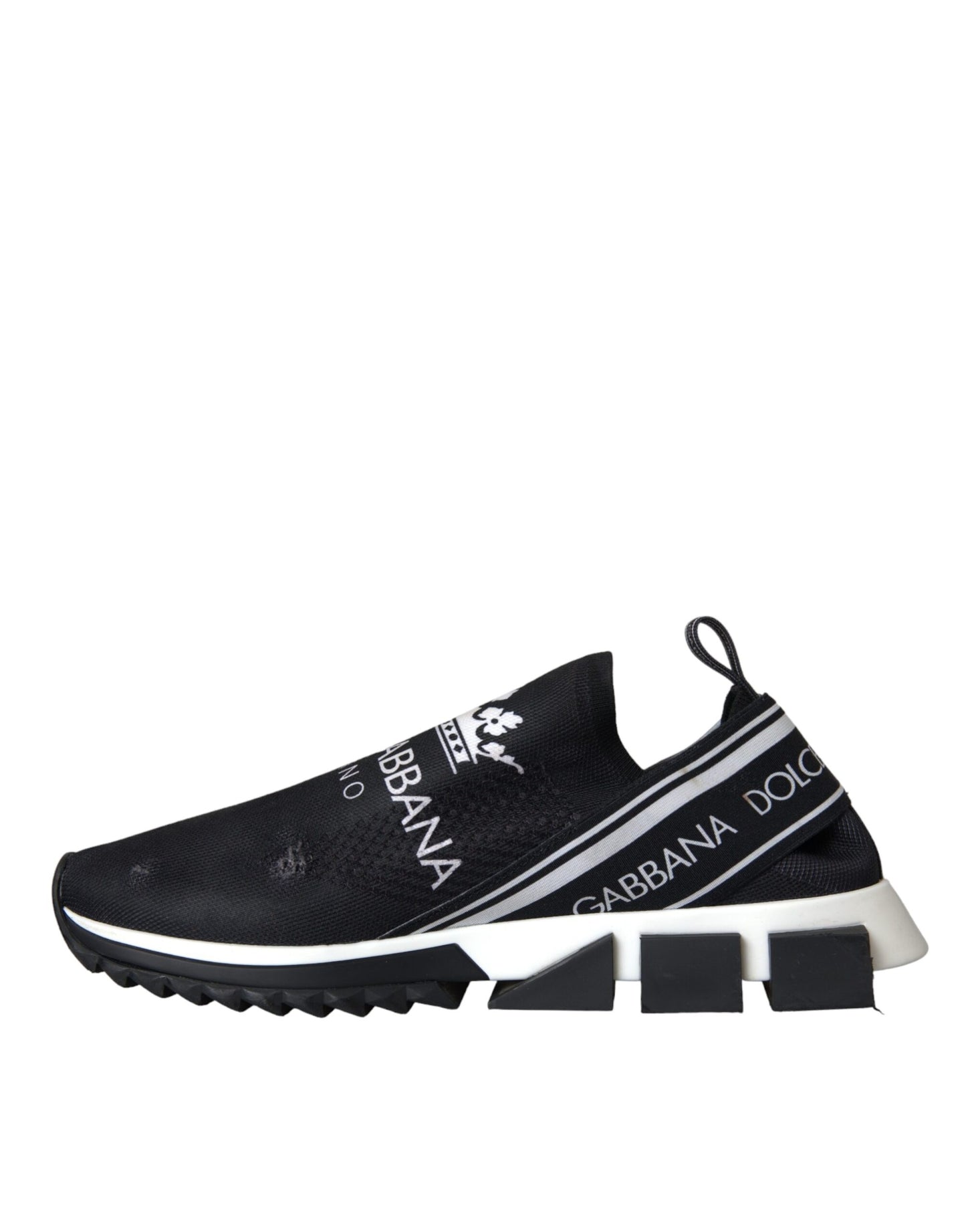 Black White Sorrento Slip On Sneakers Shoes