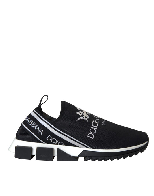 Black White Sorrento Slip On Sneakers Shoes