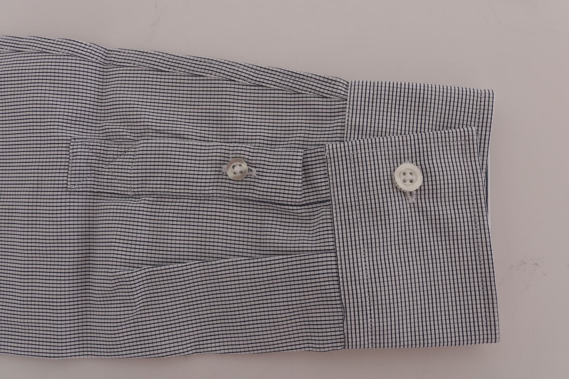 Chic Blue Checkered Casual Shirt