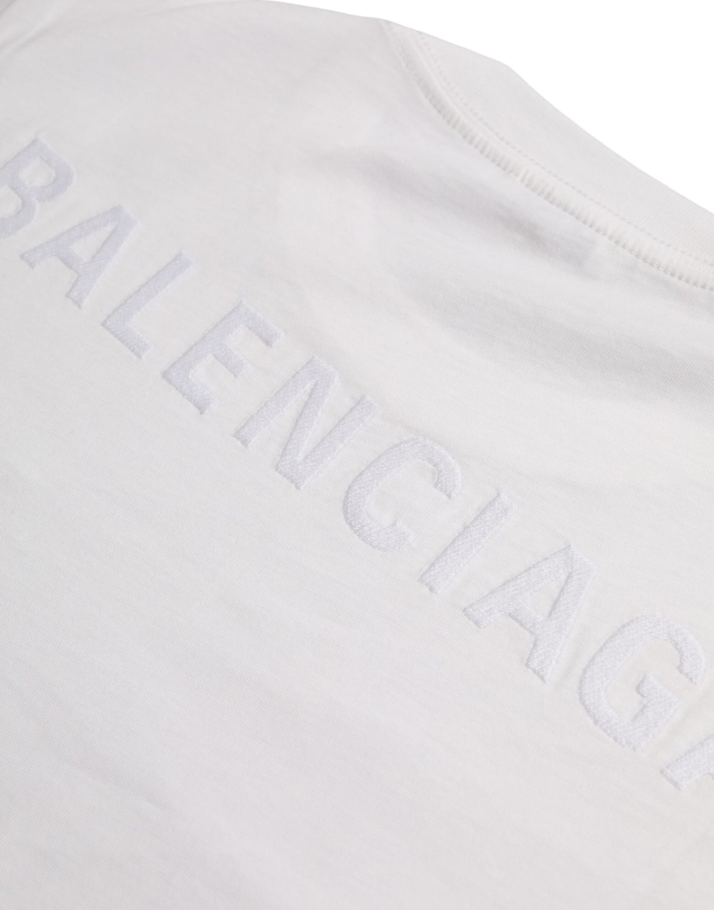 White Cotton Crew Neck Short Sleeves T-shirt