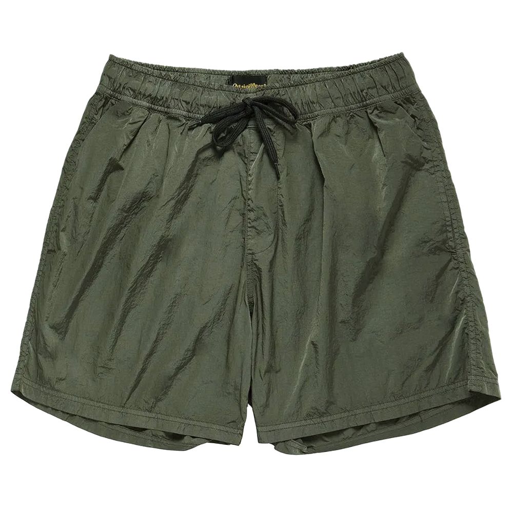 Green Nylon Men's Swim Trunk