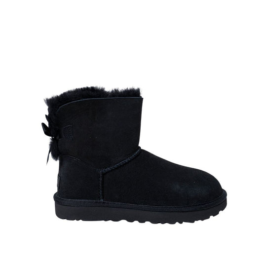Black Suede Leather Boot