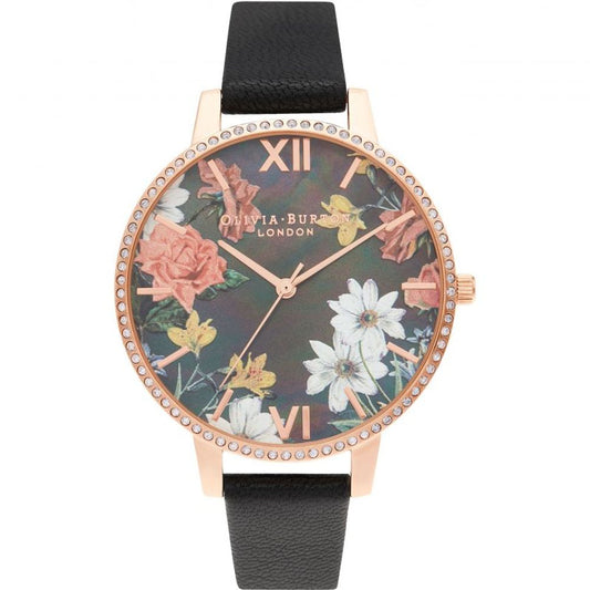 Black Artificial Leather Watch