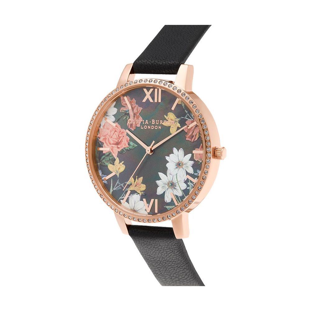 Black Artificial Leather Watch
