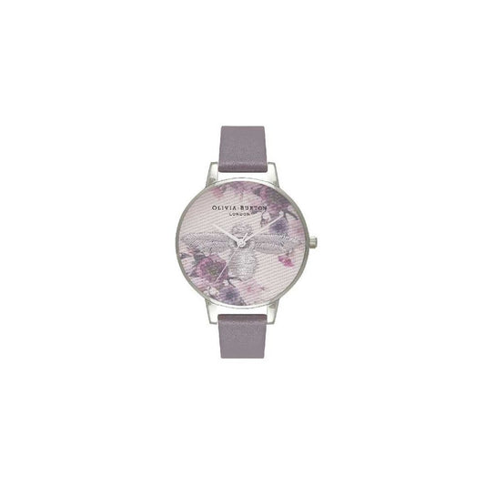 Gray Leather Leather Watch