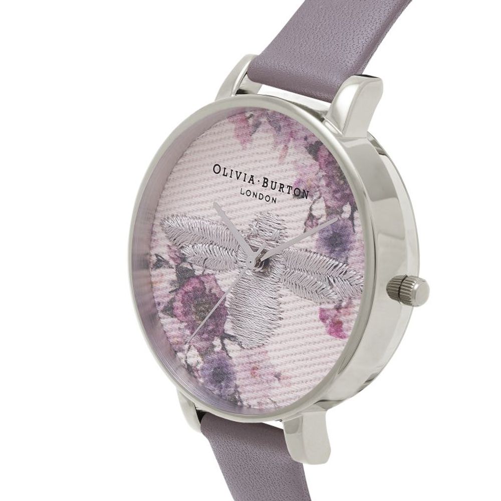 Gray Leather Leather Watch