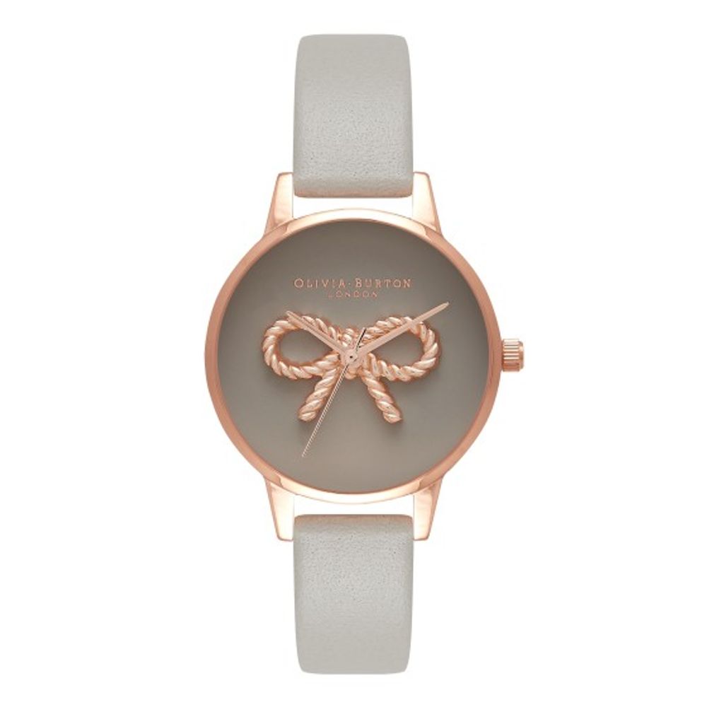 Gray Leather Leather Watch